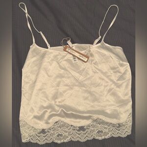 NWT! SKIMS Woven Shine Silk Pj Cami